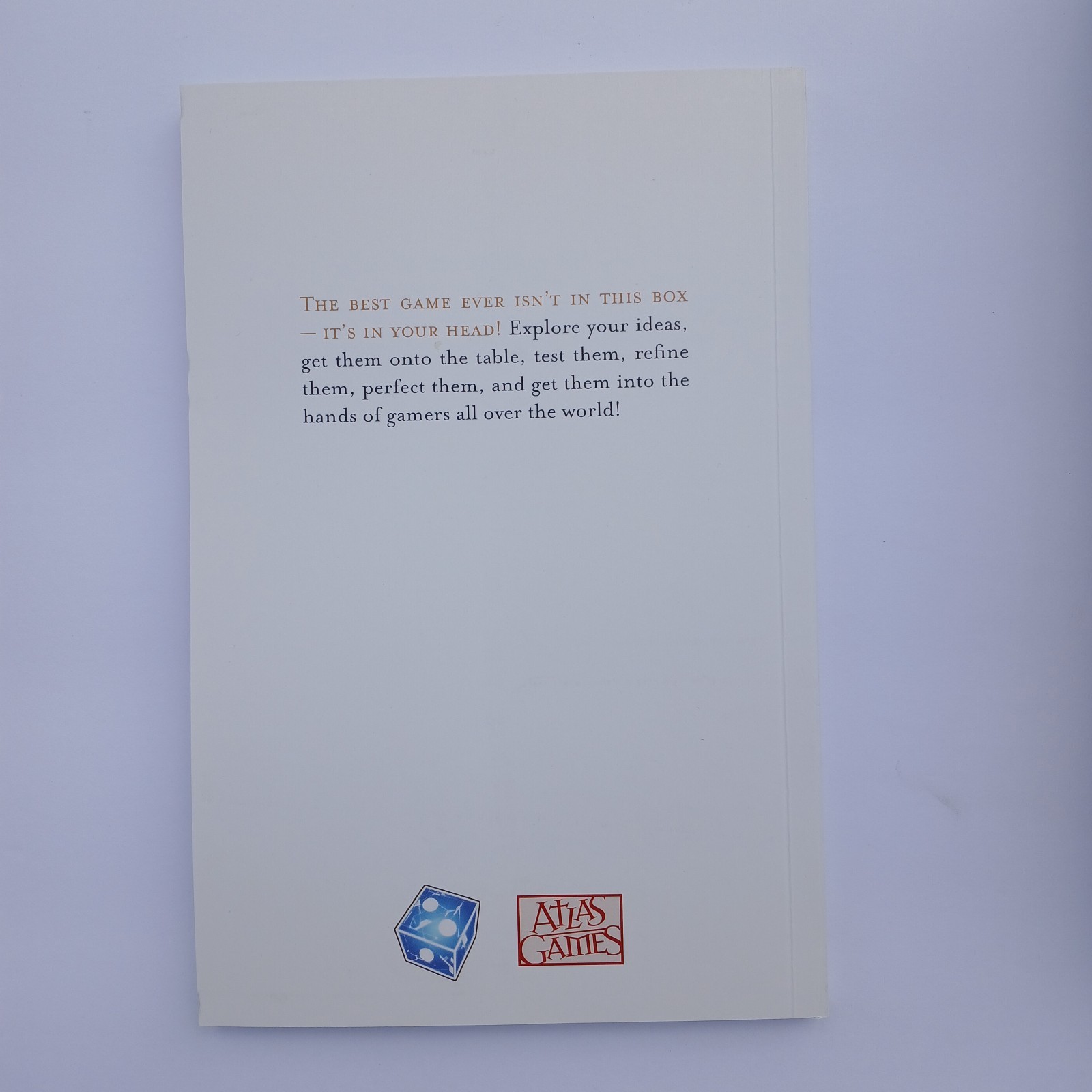 The White Box (A Game Design Workshop in a Box) Atlas Games New Open Box