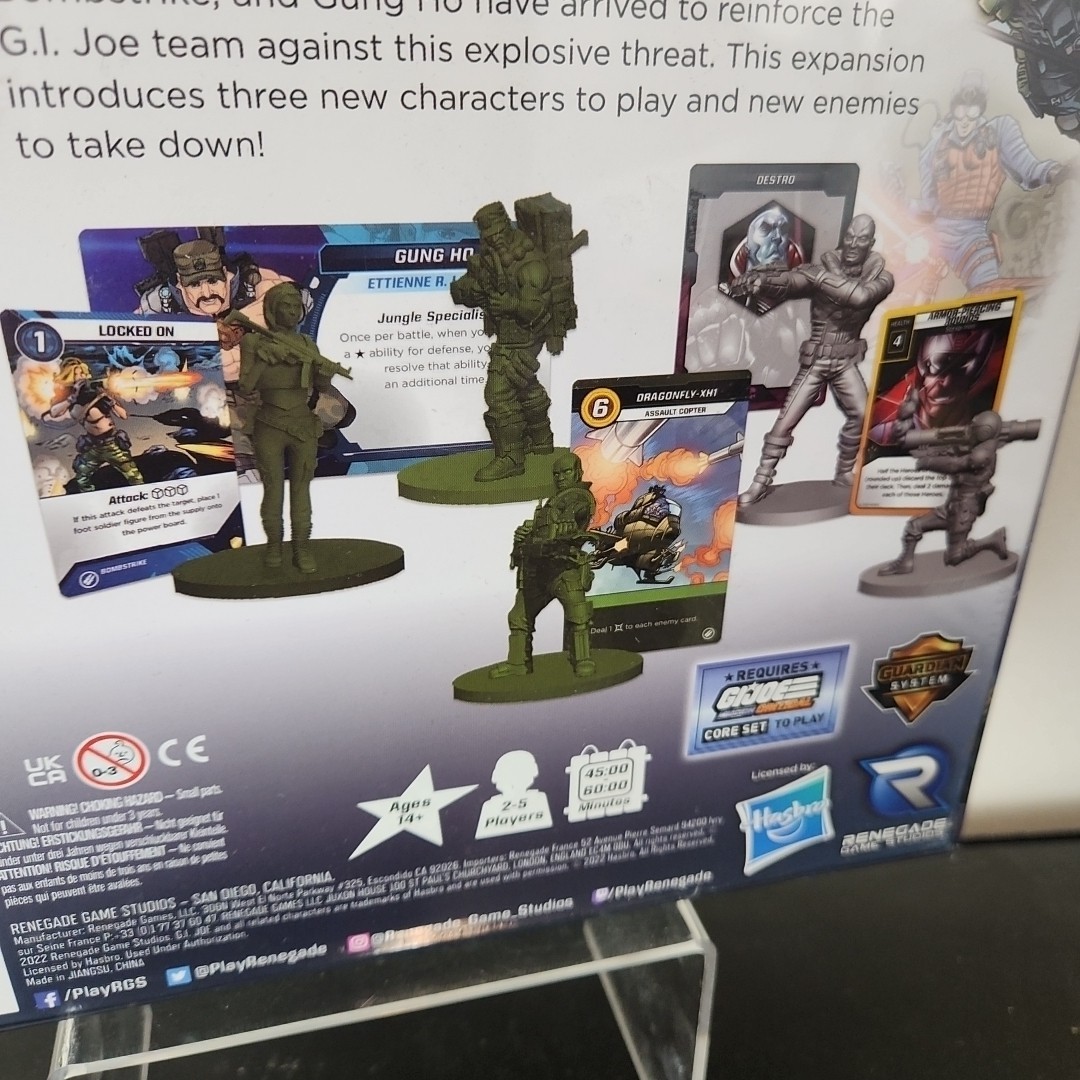 G.I. JOE Mission Critical Heavy Firepower Expansion Board Game Minis Renegade
