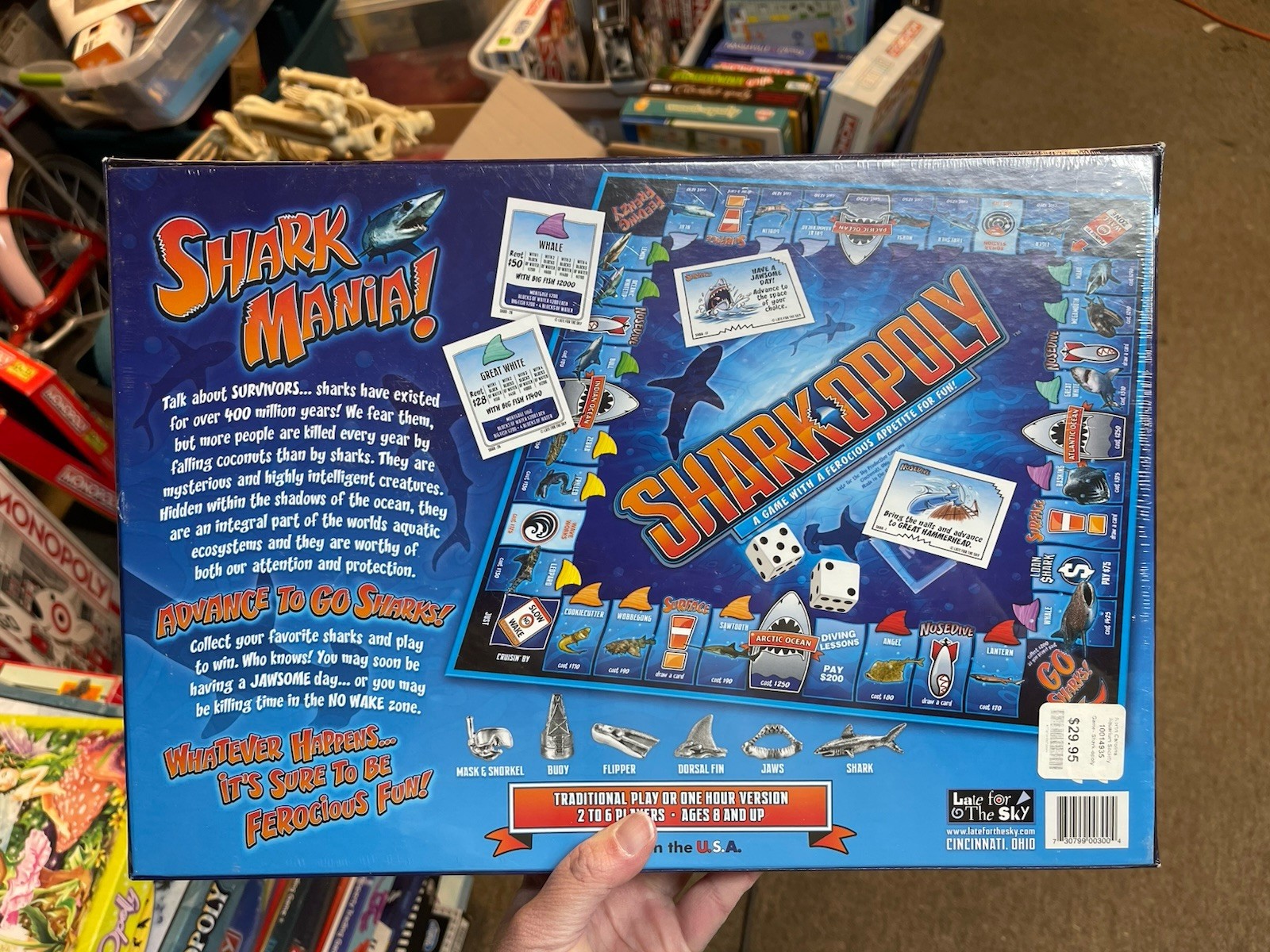 Sharkopoly Monopoly Shark Board Game by Late for the Sky New Sealed