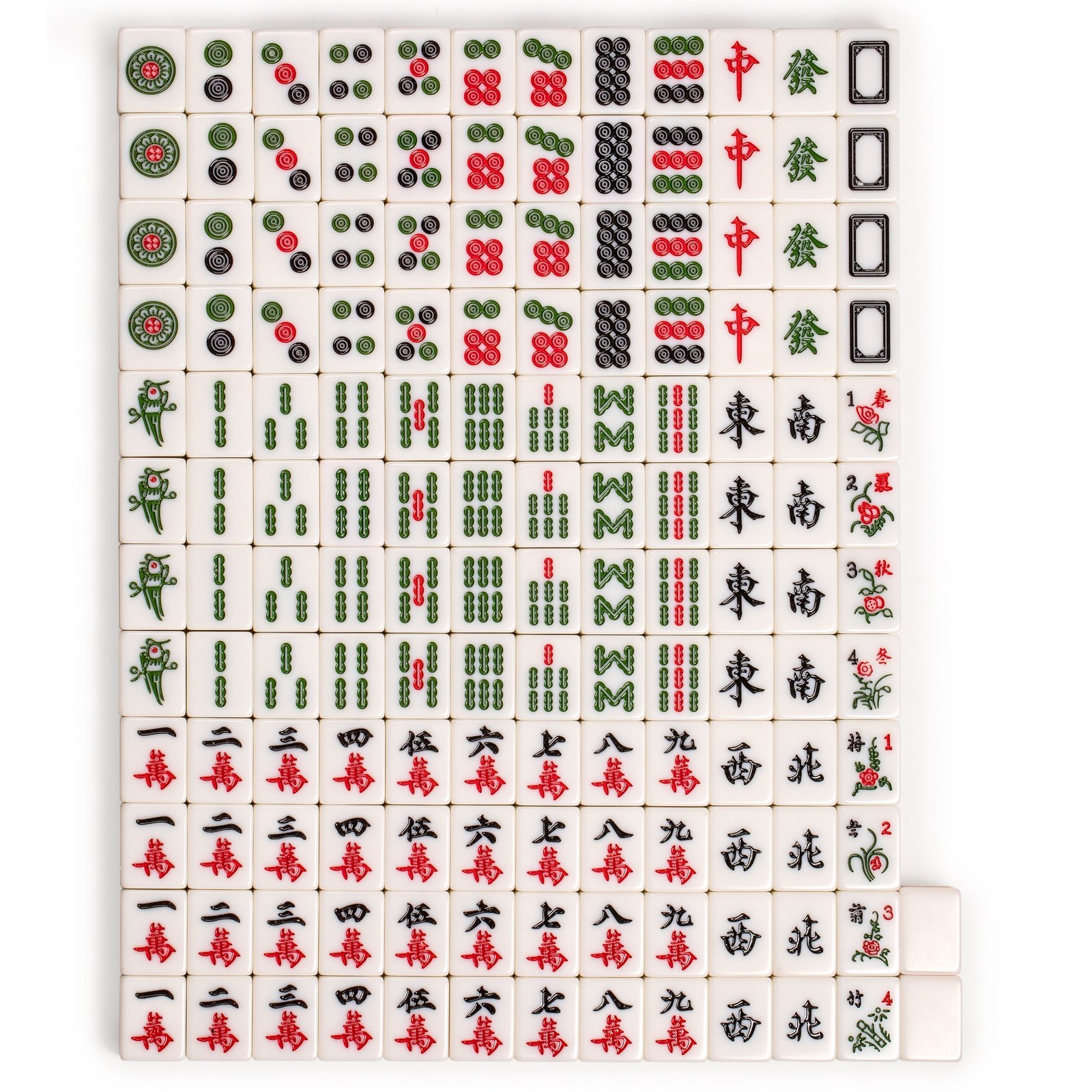 Yellow Mountain Imports Champion-Size Chinese Mahjong Set -146 Large Melamine…
