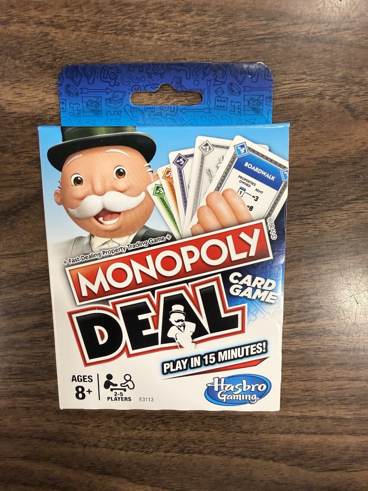 Monopoly Deal Card Game By Hasbro Ages 8+ 2-5 Players NEW