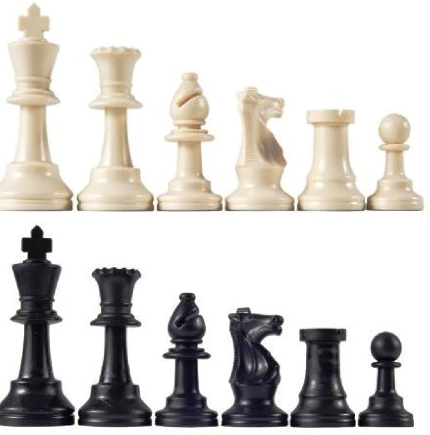 Staunton Tournament Chess Pieces Triple Weighted with 3.75″ King and 2 extra
