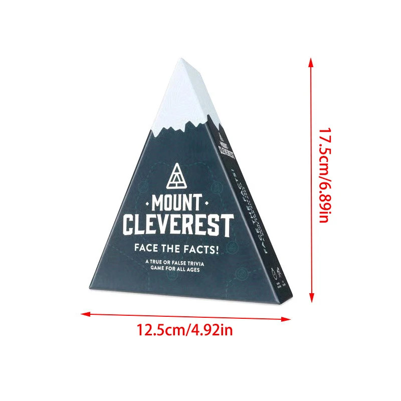 Mount Cleverest /Movies/Geography Edition Family Party Card Trivia Game US