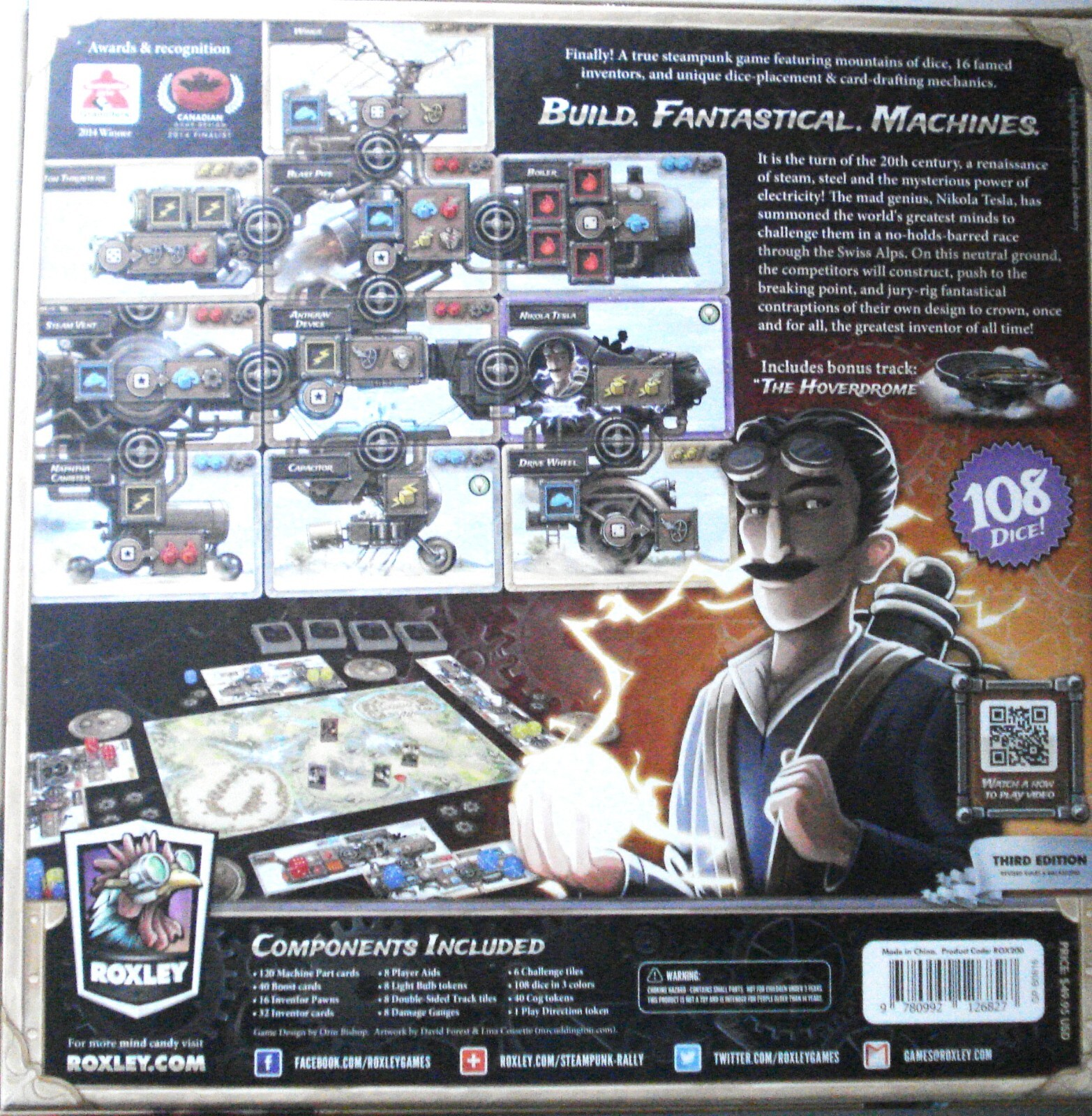 Steampunk Rally Board Game – Roxley – Third Edition, New & Sealed