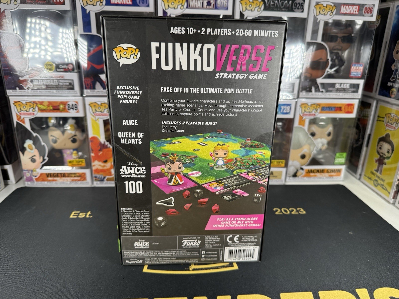 Funko Verse Alice In Wonderland Strategy Board Game Funkoverse Diamond Chase