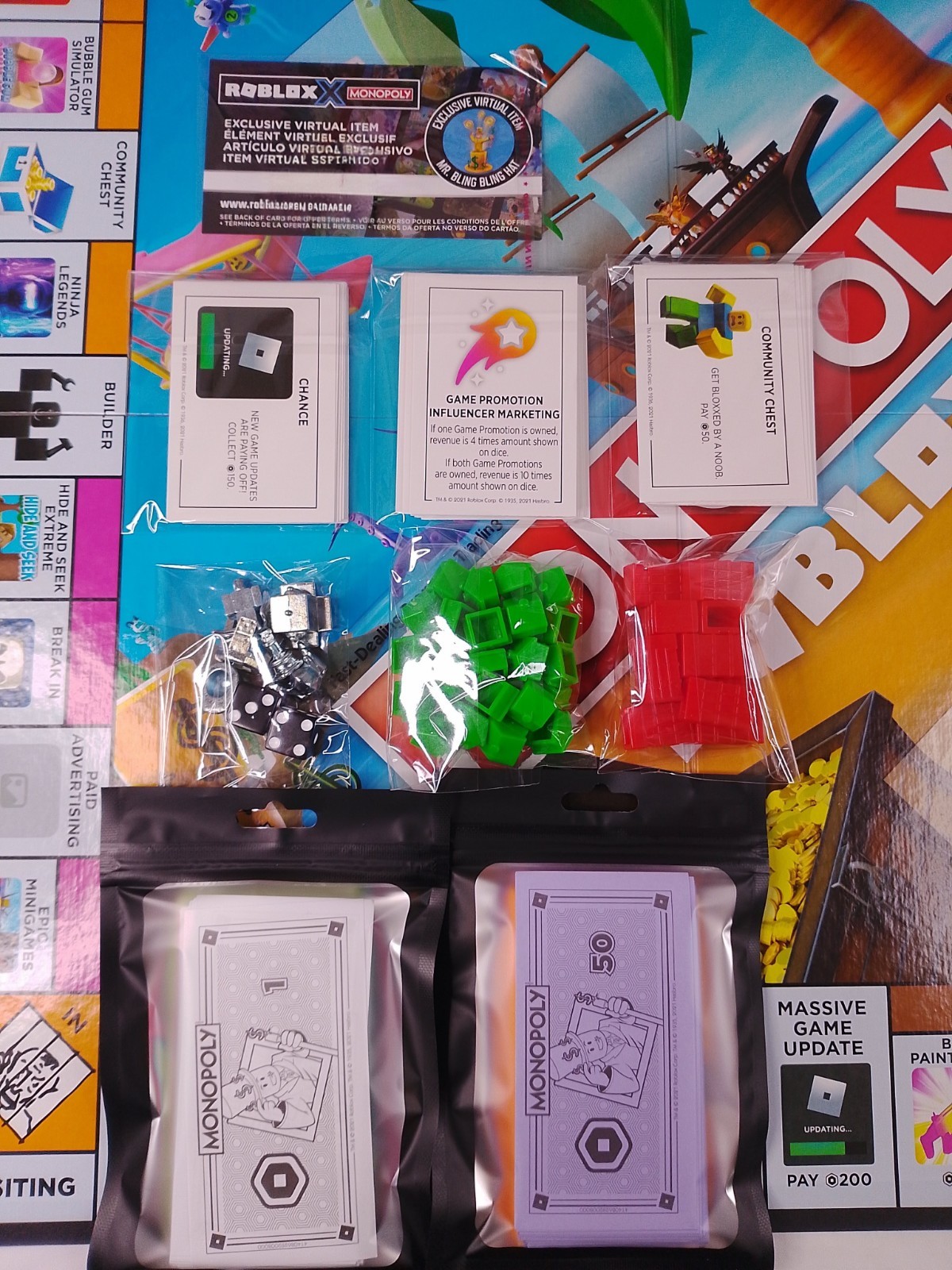 Monopoly Roblox 2022 Edition Board Game Complete Used – Code Status Unknown