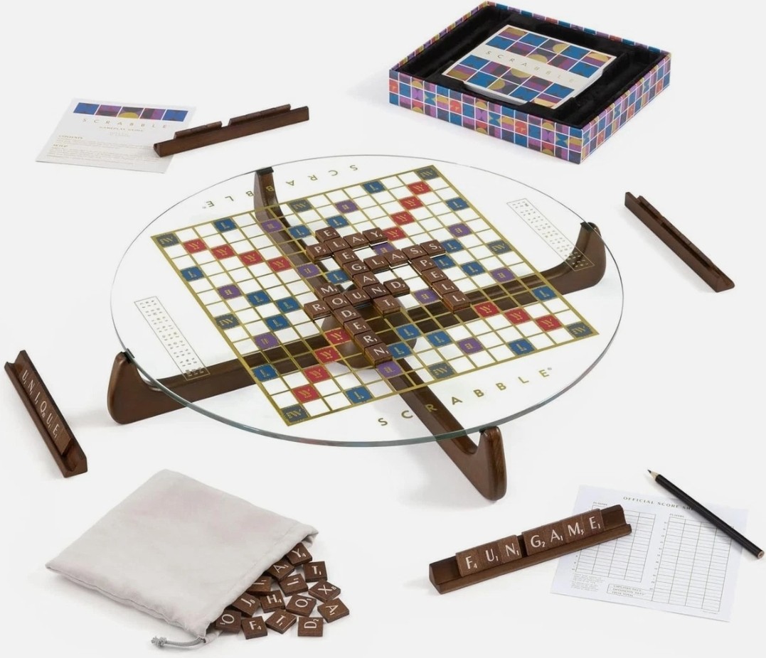 WS Game Company Scrabble Prisma Glass Edition