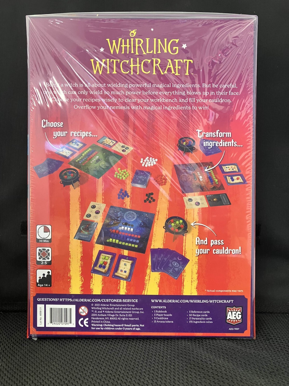 Whirling Witchcraft – AEG Board Game — BRAND NEW — FACRORY SEALED!!!