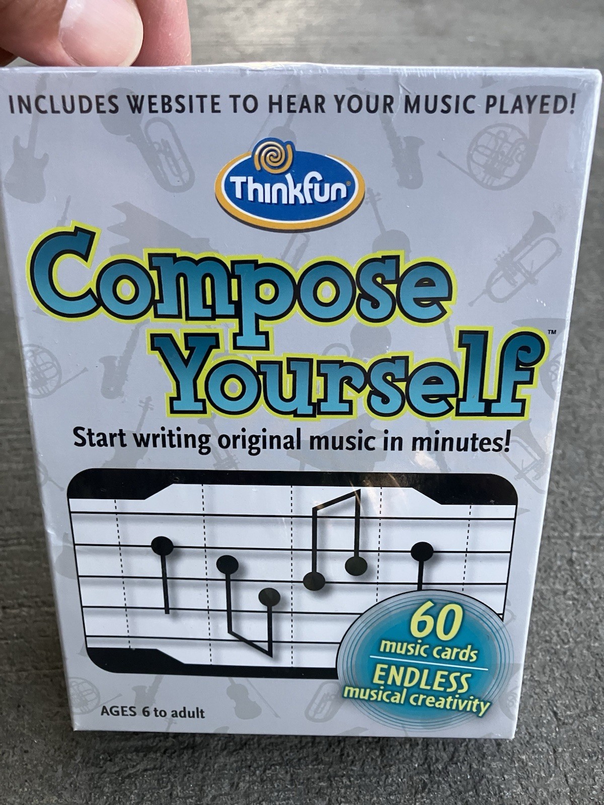 ThinkFun Compose Yourself Star Writing Original Music In Minutes 60 Music Cards.