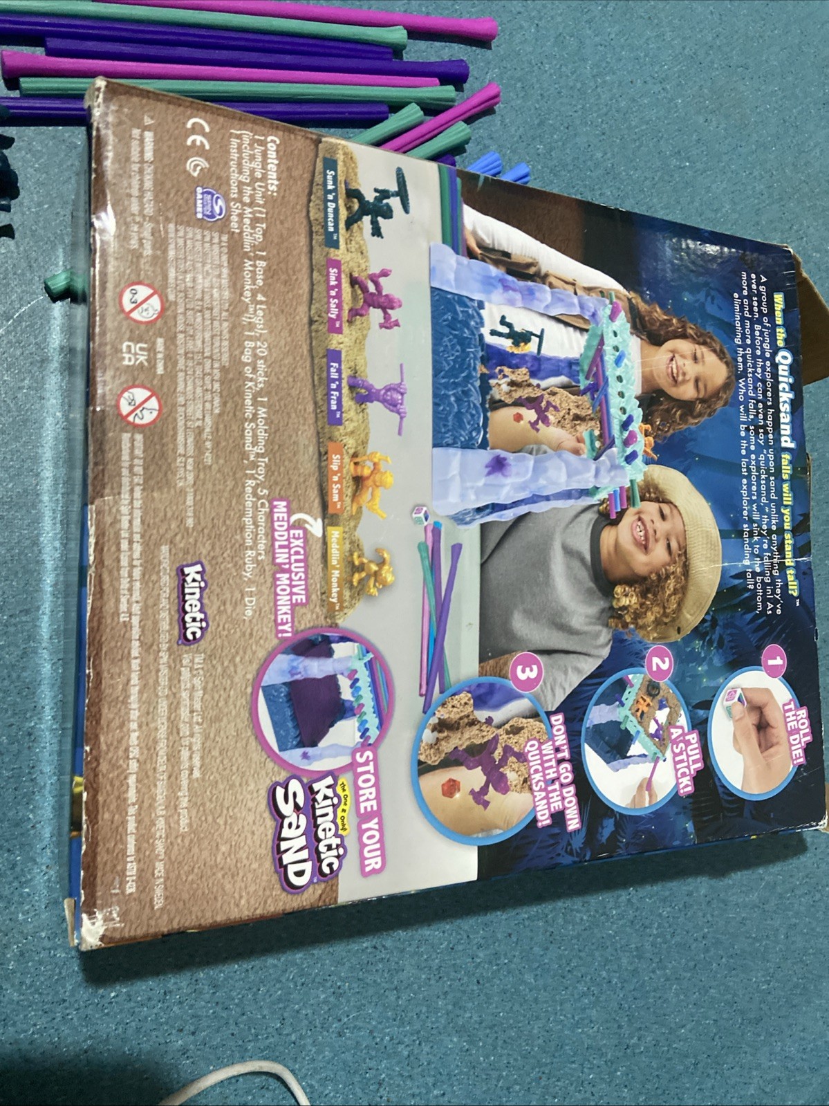 Spin Master Sink n’ Sand Midnight Jungle Kids Game Kinetic Missing A Few Parts