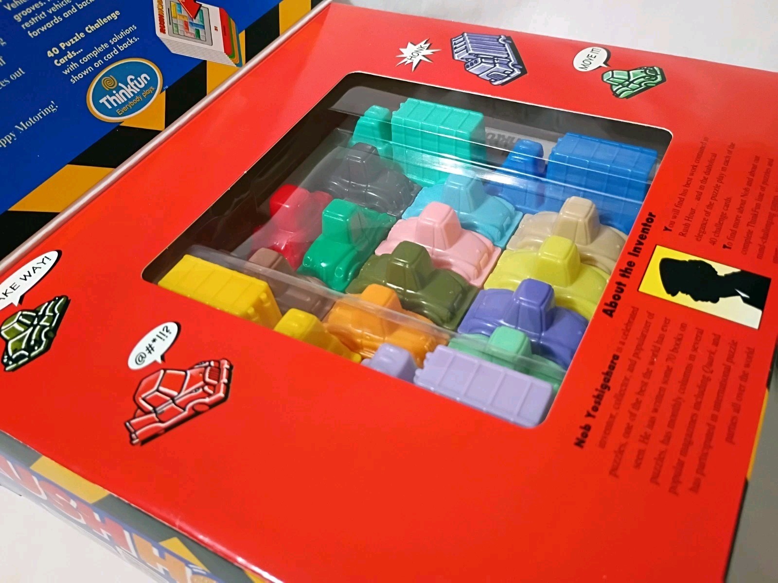 Complete Vintage 2003 ThinkFun Rush Hour Traffic Jam Puzzle with Two Expansions