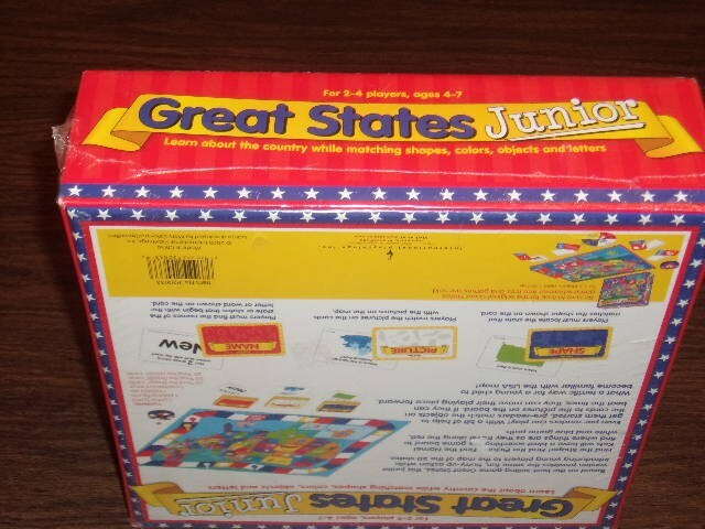 NIB 2003 Great States Junior Game Board By International Playthings