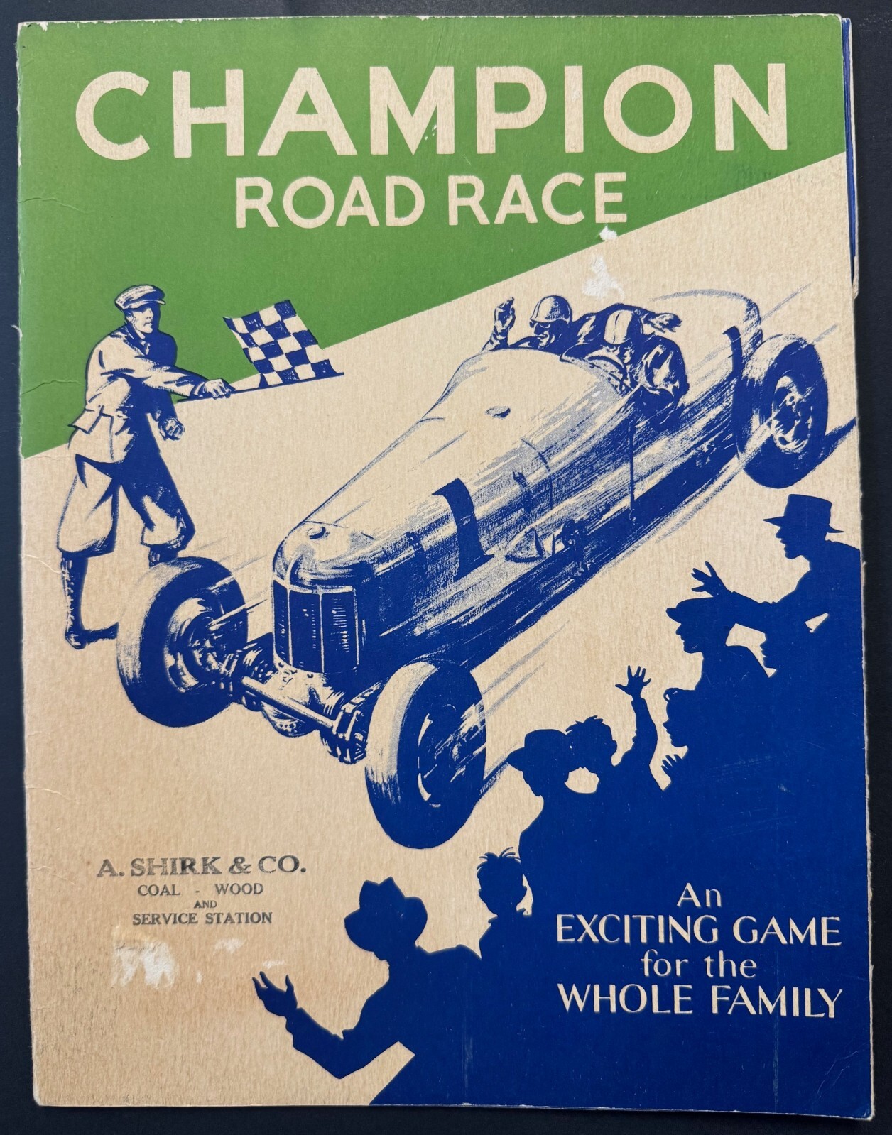 Vintage 1935 Champion Road Race Champion Spark Plug Promotional Board Game