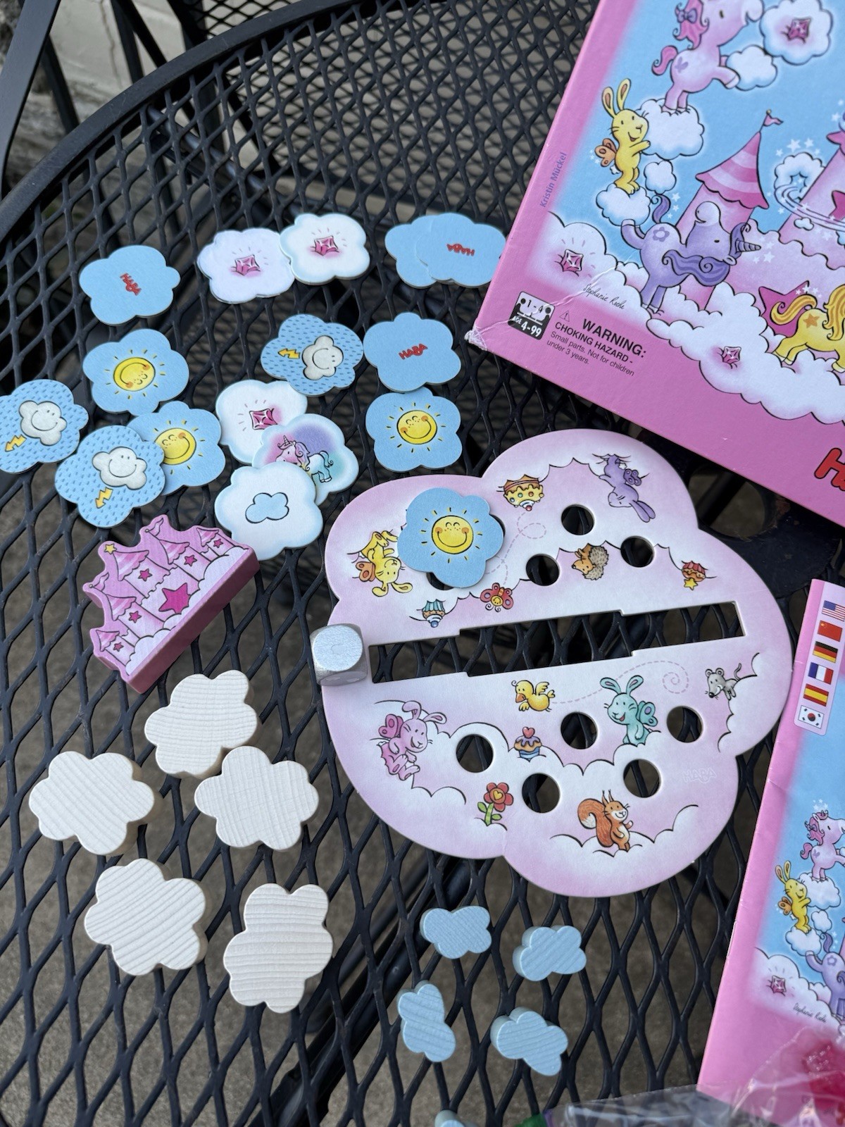 HABA Unicorn Glitterluck Cloud Stacking Game – COMPLETE