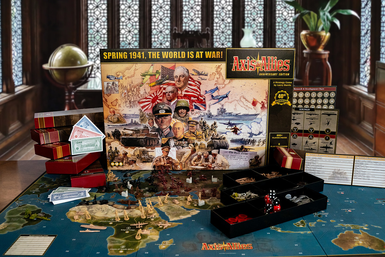 Axis & Allies: Anniversary Edition Board Strategy World War II Renegade Tabletop