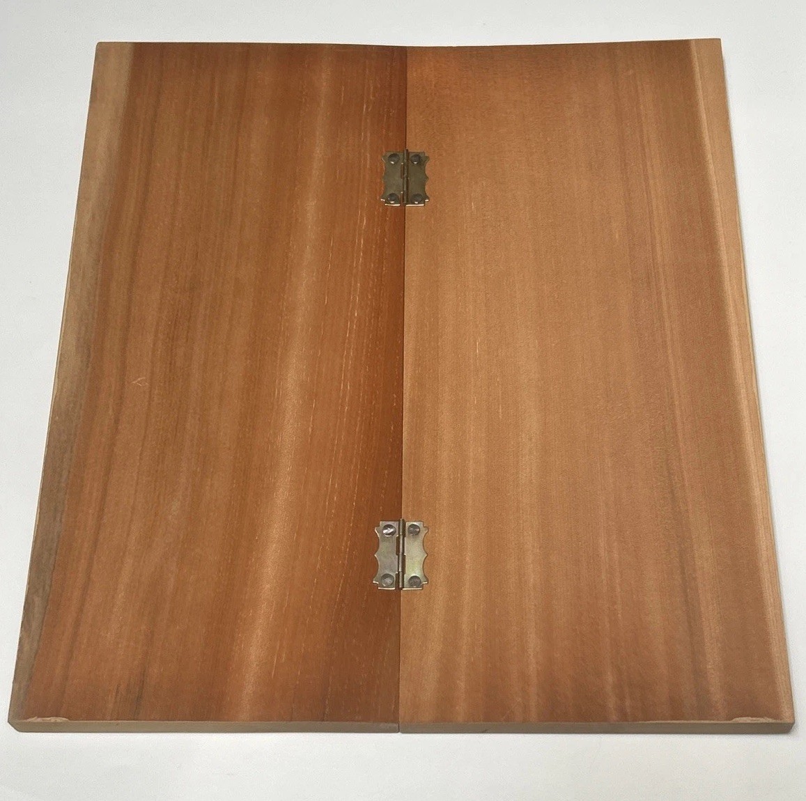 Vtg. Wooden Go Board, 13 X 11.5” Folding, Solid Wood, W/ Boxed Game PCs Japan