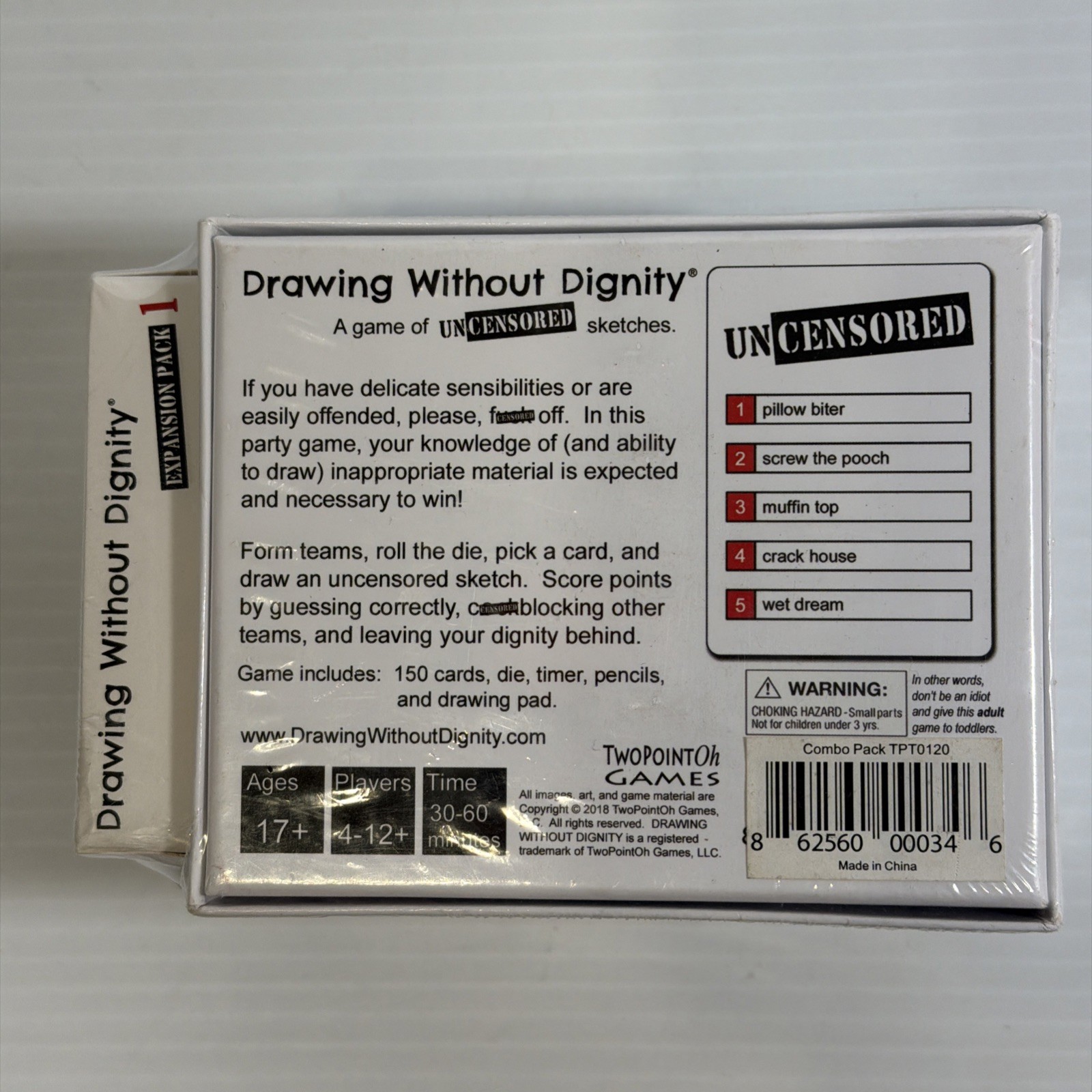 Drawing Without Dignity Party Game + Expansion Pack 1 Adult Card Game Complete