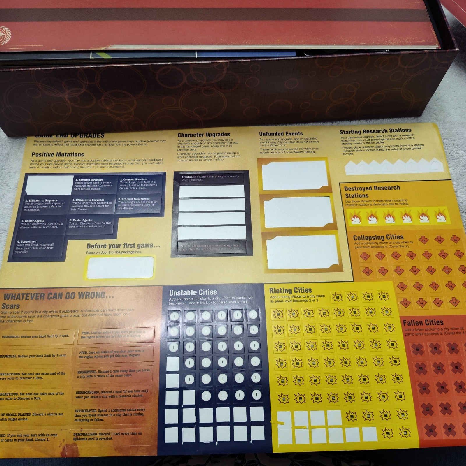 Pandemic: Legacy, Season 1, Z-Man Board Game Red Edition- EUC