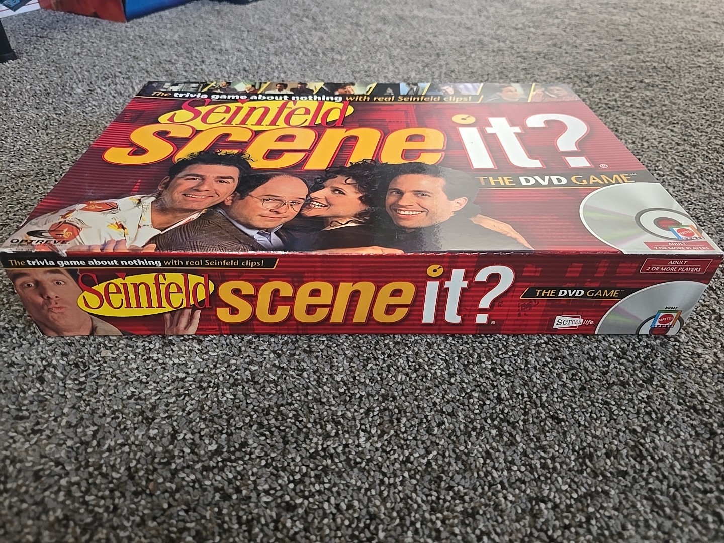 Seinfeld Scene It DVD Board Game Mattel Complete Trivia Free Ship Add’l
