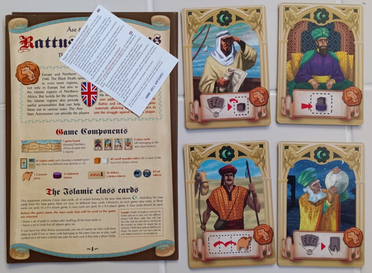 Rattus Core Game – Z-Man Games – Near Mint – COMPLETE SET