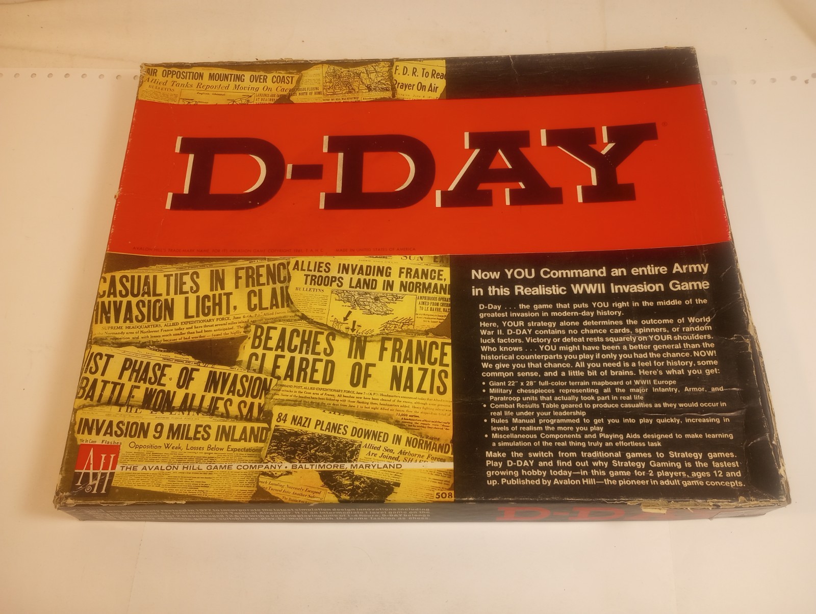 Avalon Hill WWII D-Day 3rd Ed