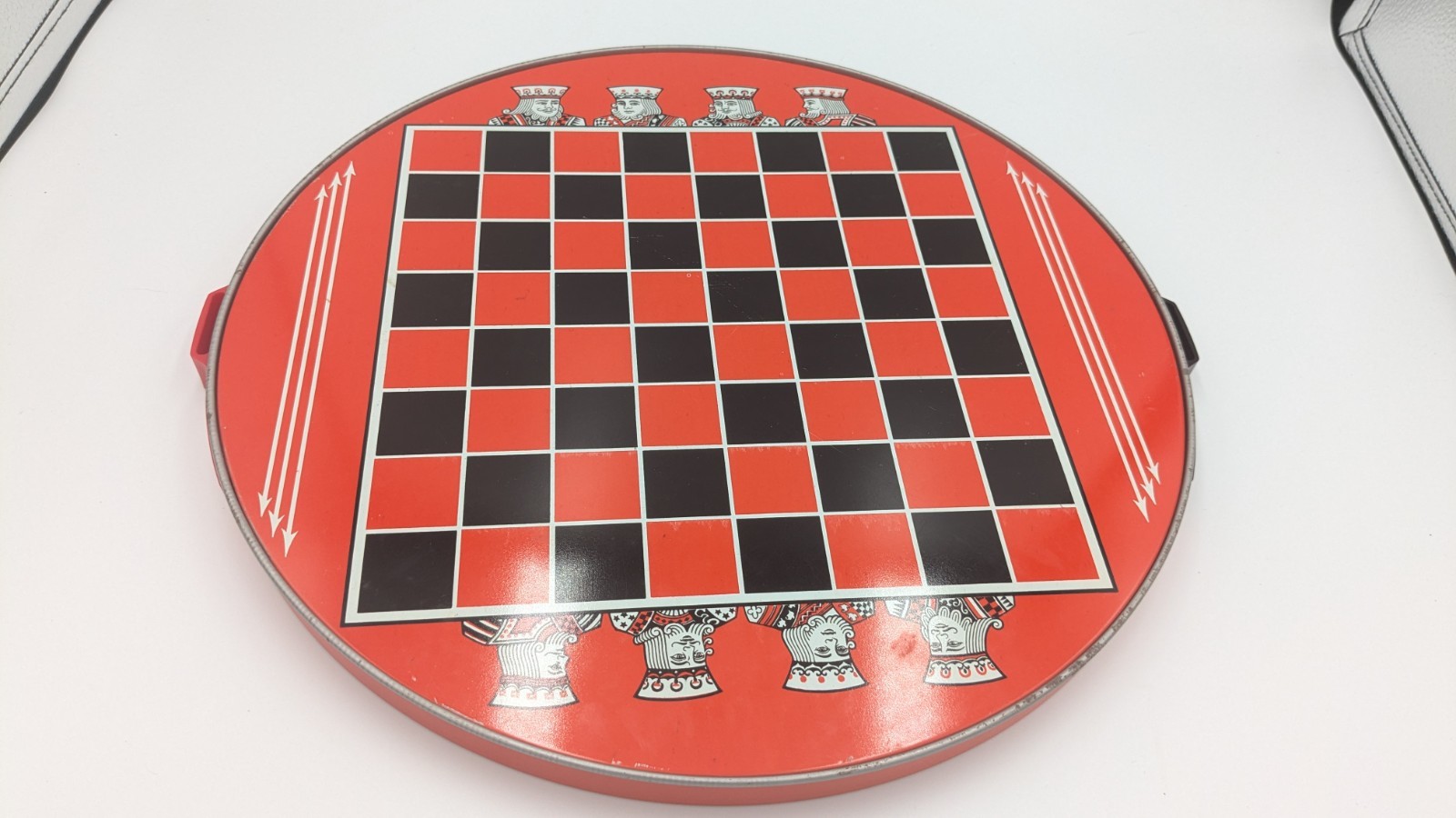 Vintage 1970s Steven Chinese Checkers Deluxe Metal Board Game – Complete in Box