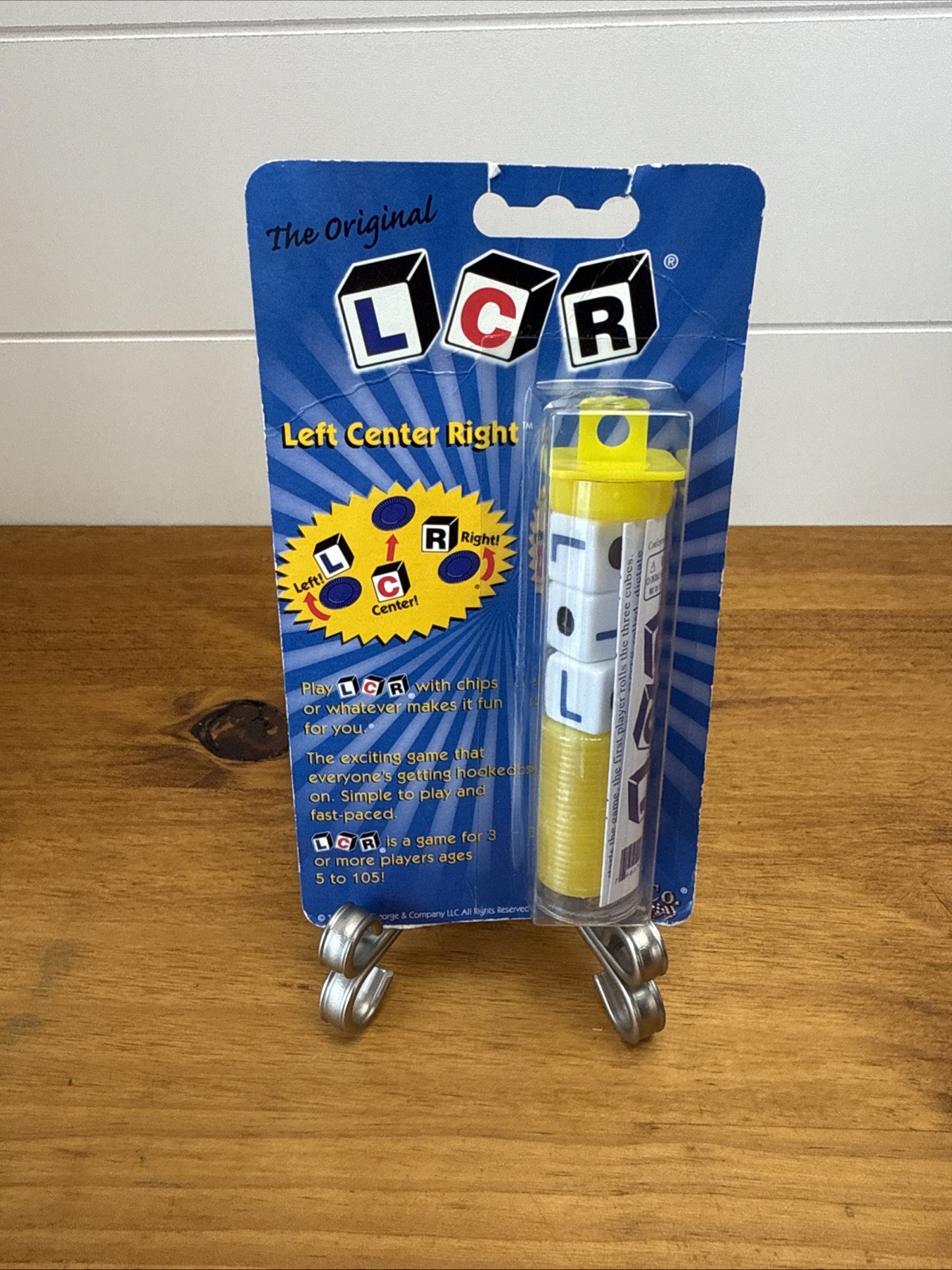 LCR Left Center Right Dice Game Original Red Chips New Sealed