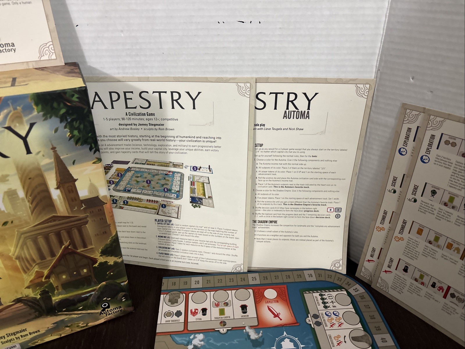 Tapestry: A Civilization Game – Stonemaier Games–Complete–Excellent Condition