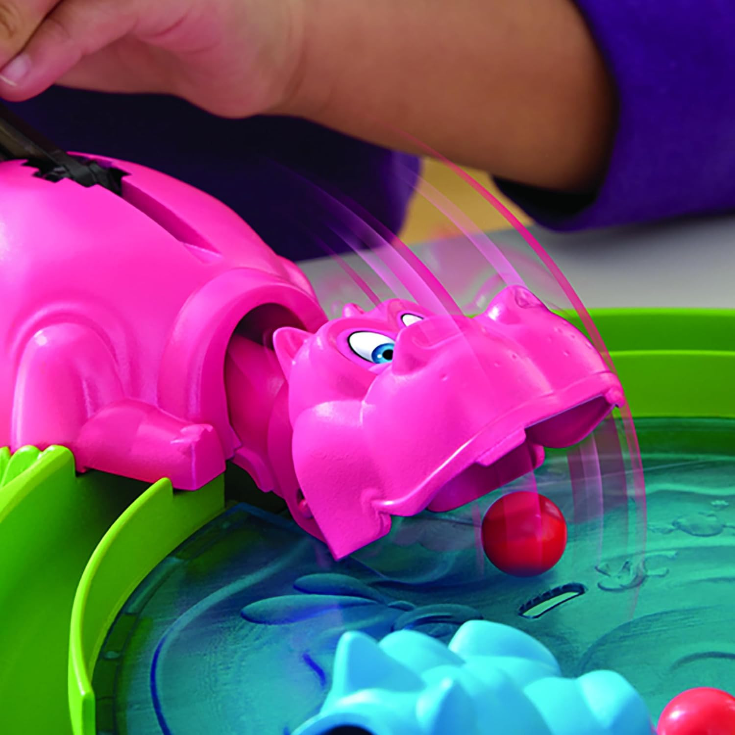 Hungry Hungry Hippos Game for Preschoolers | Instant Marble Relaunch, Easy Set-U