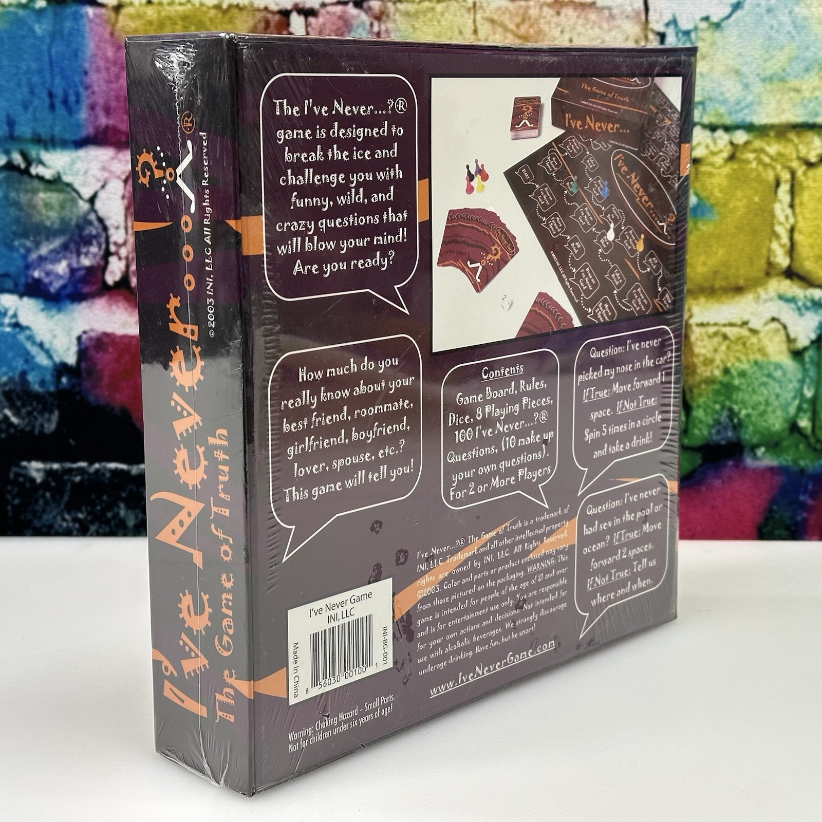 I’ve Never…The Game of Truth A True Reality Based Game 2003 Drinking Fun NEW!