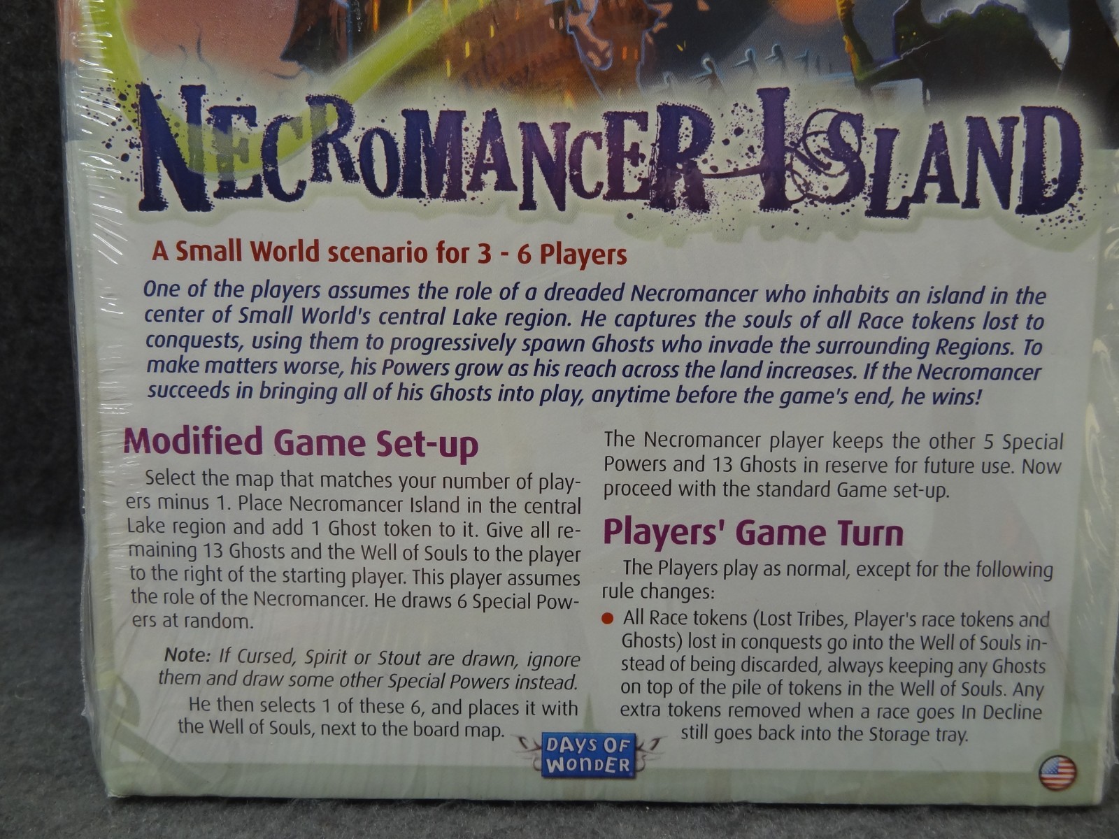 NEW Philippe Keyaerts Small World Necromancer-Island Mini Expansion Pack 3-6 PLR