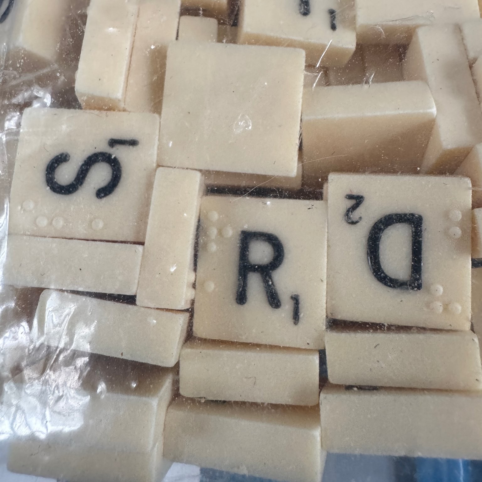 Scrabble Selchow & Righter Braille No.76 Board Game 2-4 Players 1980