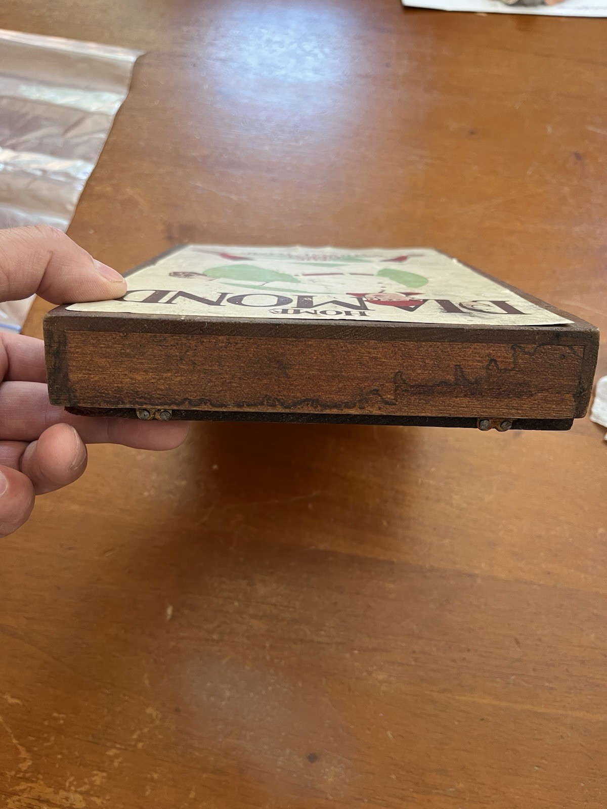Vintage Rare 1913 Tin + Wood Home Diamond Baseball The Great National Game
