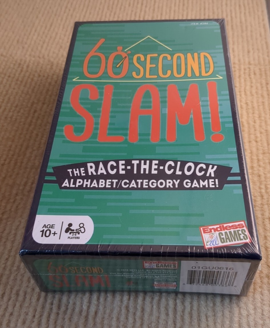 60-Second Slam Card Game – Endless Games New, Sealed