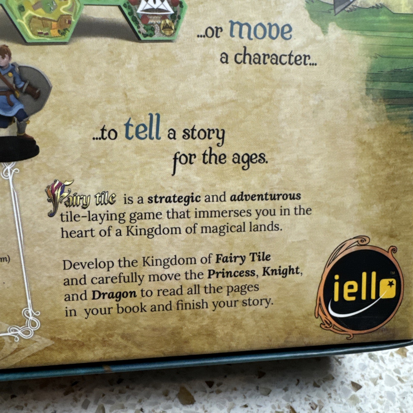 Fairy Tile Board Game Fantasy Strategy Storytelling 2-4 player ages 8+ Iello