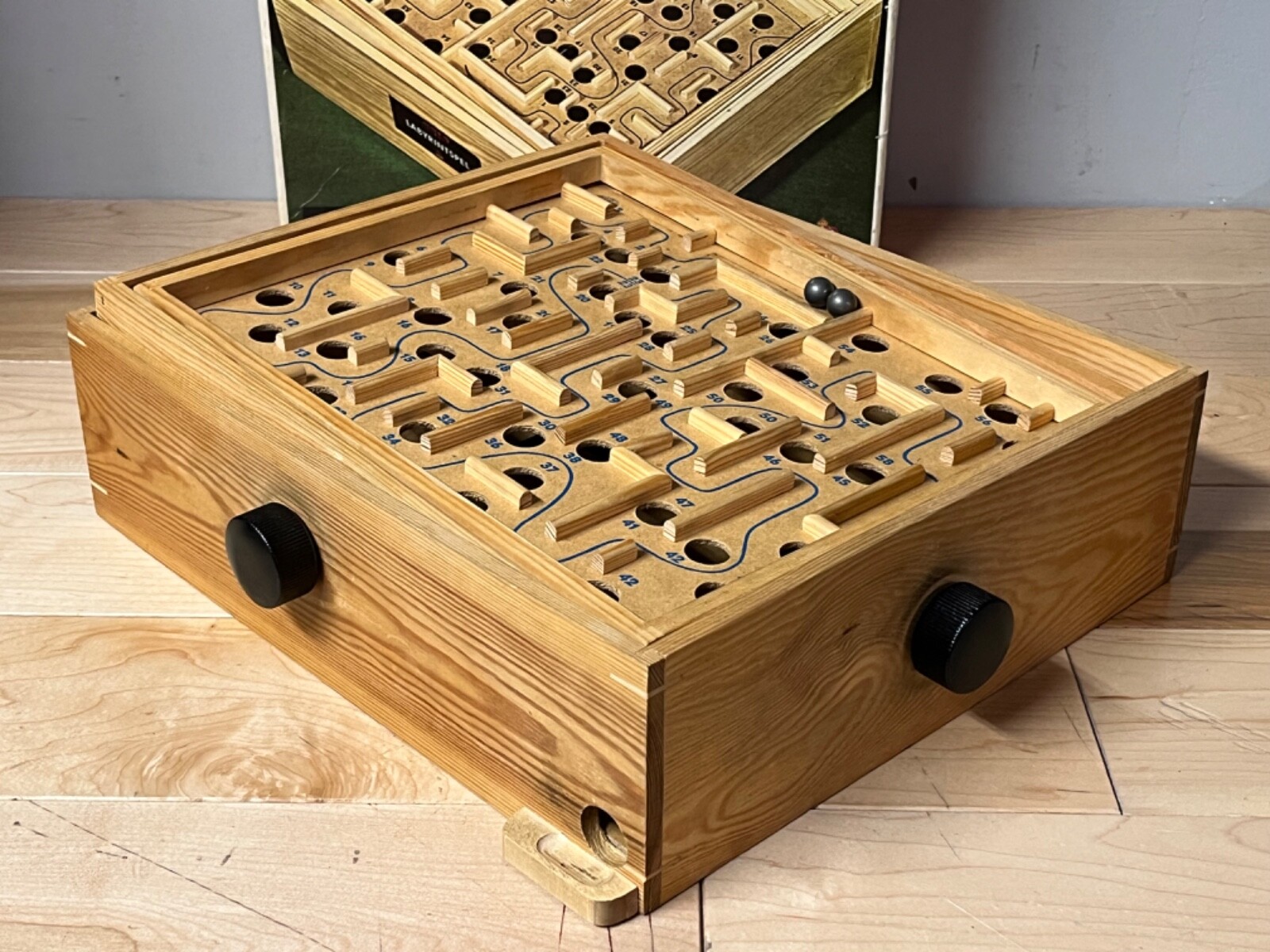 Vintage Brio Labyrint Game 31804 – w/Original Box – 1969 – Labyrinth