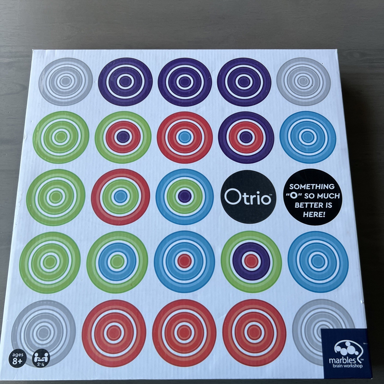 OTRIO Strategy Based Board Game by Marbles Brain Workshop Wooden COMPLETE