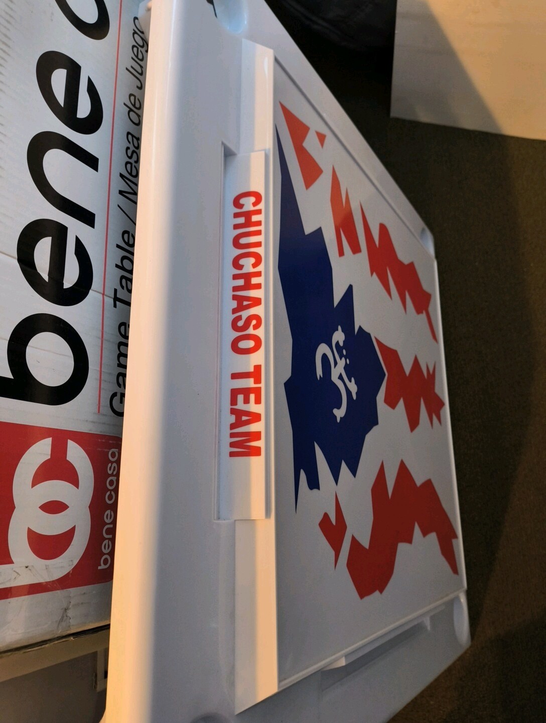 Custom Domino Table With Custom Graphics Embossed With Your Favorite Design.