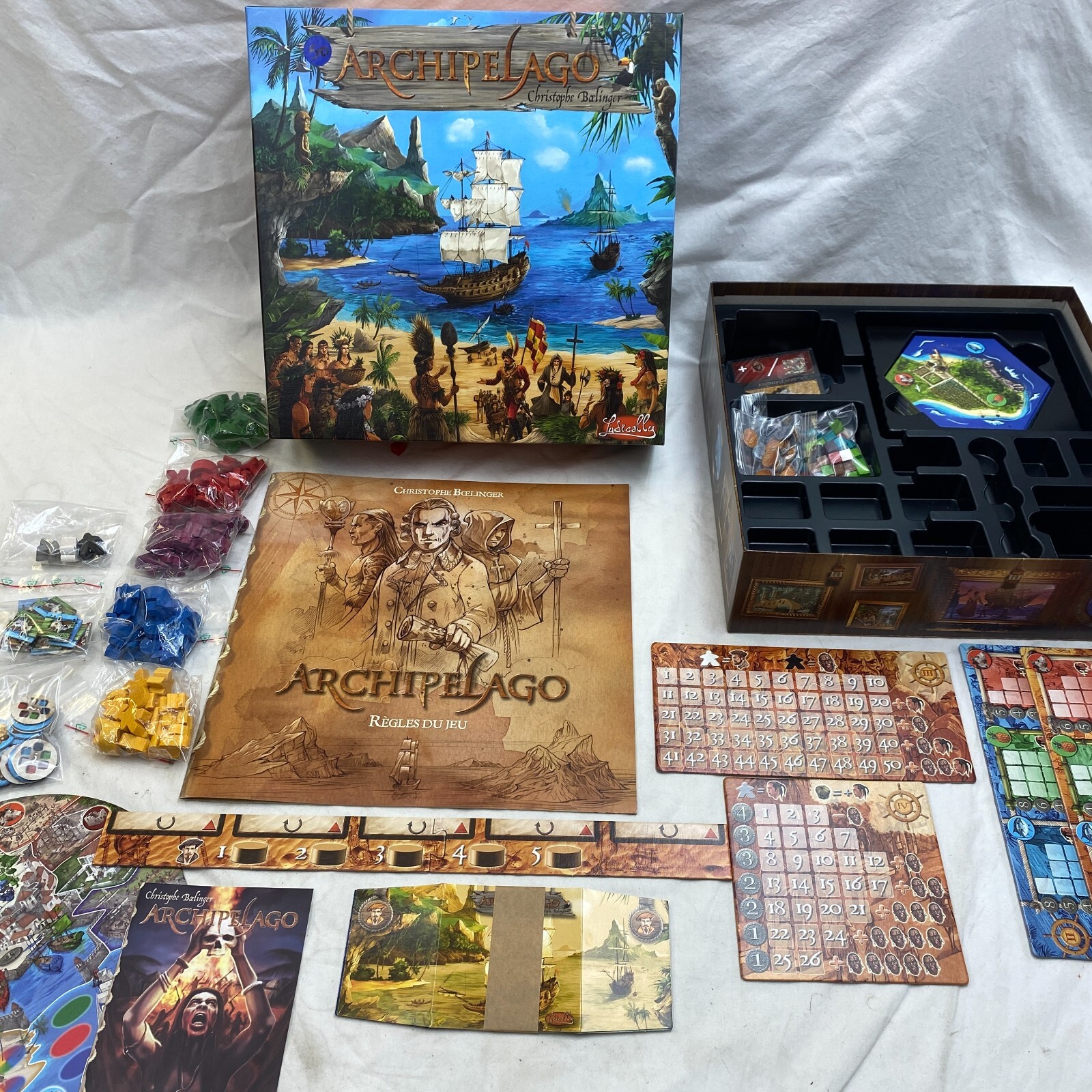 Archipelago Board Game + War & Peace Expansion Ludically 2012 (FRENCH) EX/EX