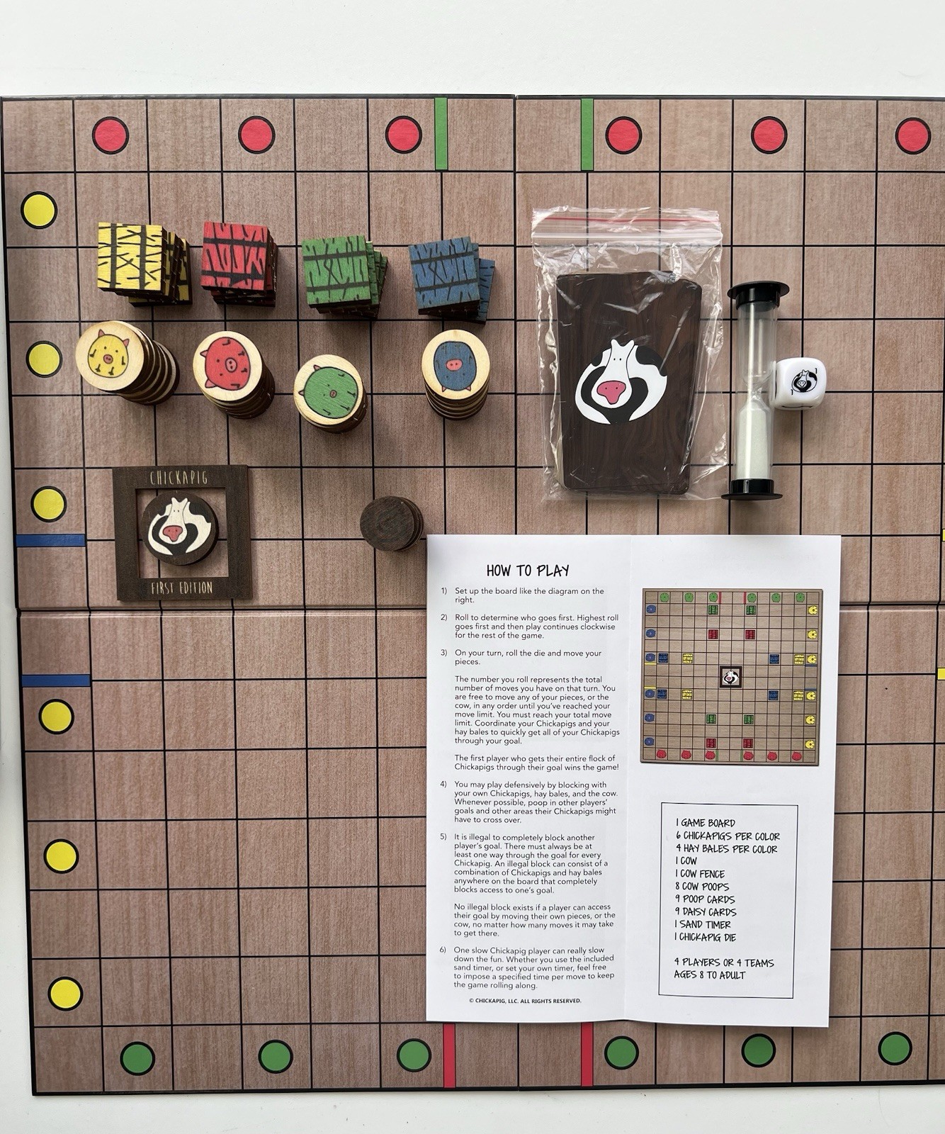 CHICKAPIG Board Game by Brian Calhoun, Complete!