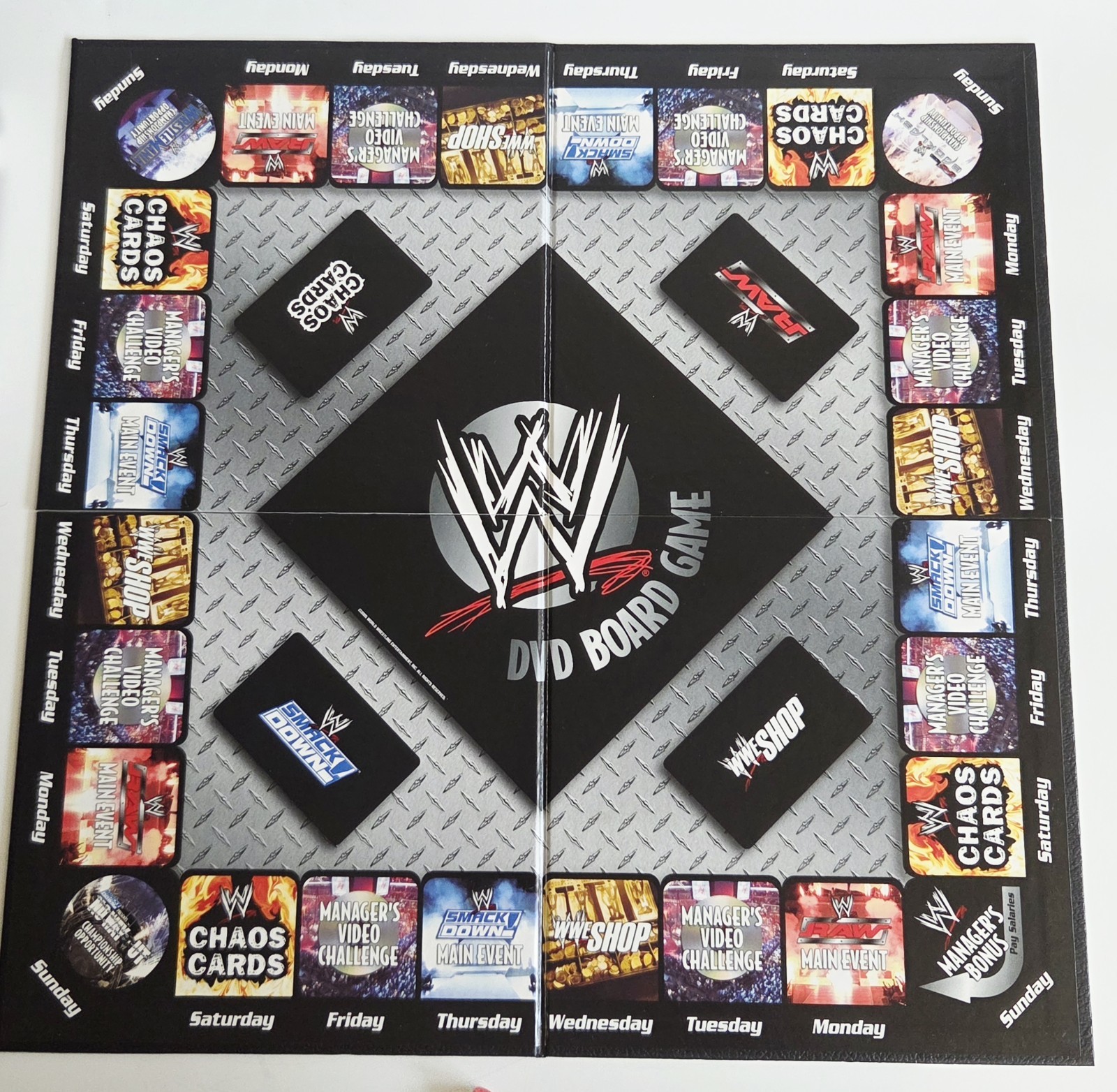 WWE World Wrestling DVD Board Game Raw Smackdown 2005 – Excellent & Complete!