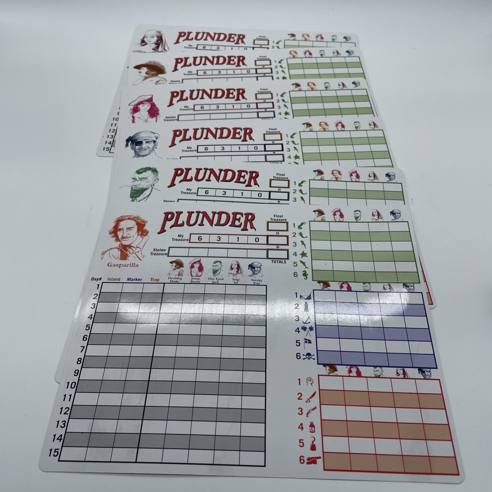 Plunder By R & R Games The Pirate Treasure Hunt Board Game Complete