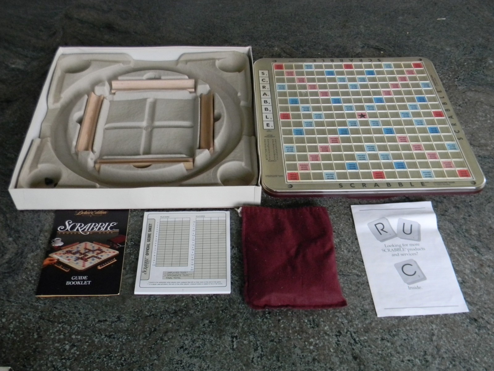 Milton Bradley 4034 Scrabble Deluxe Edition Board Game
