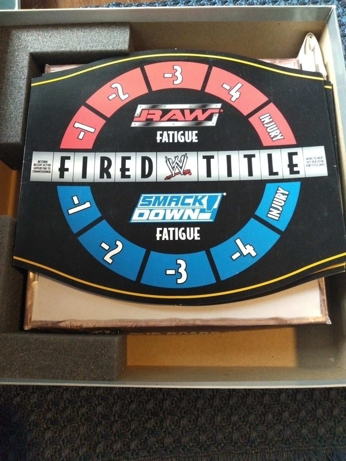 WWE DVD Board Game 2-8 Players Raw SmackDown 2005
