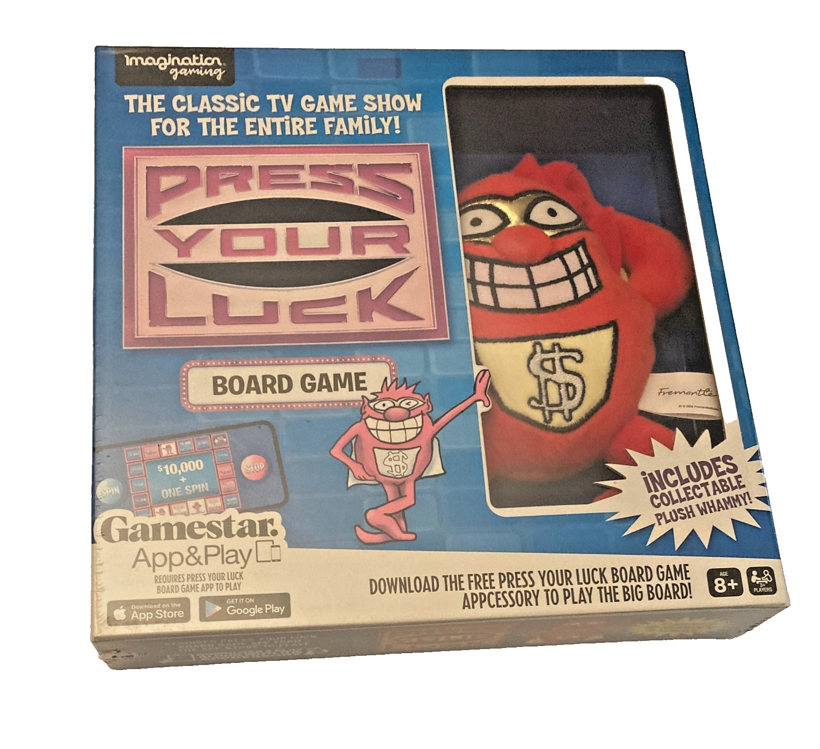 Press Your Luck Board Game with Plush Whammy