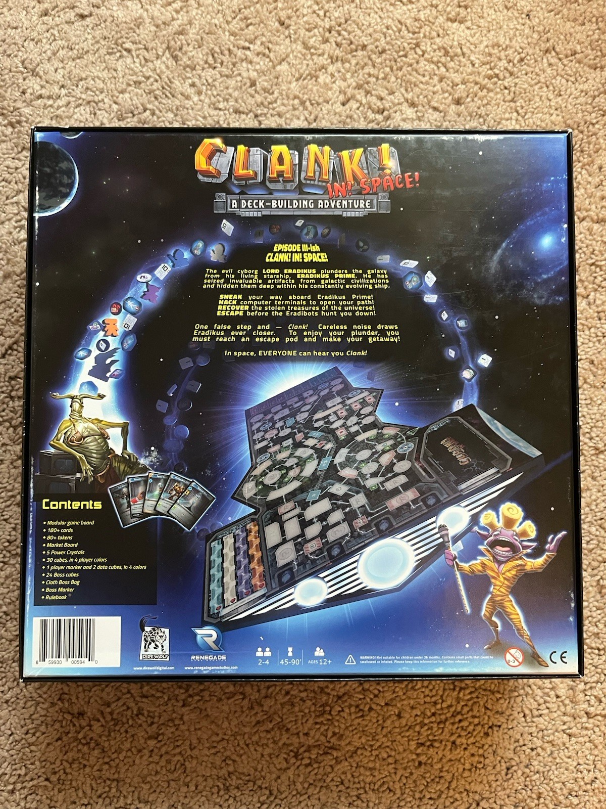 Clank! In! Space! A Deck Building Adventure Board Game by Renegade 100% Complete