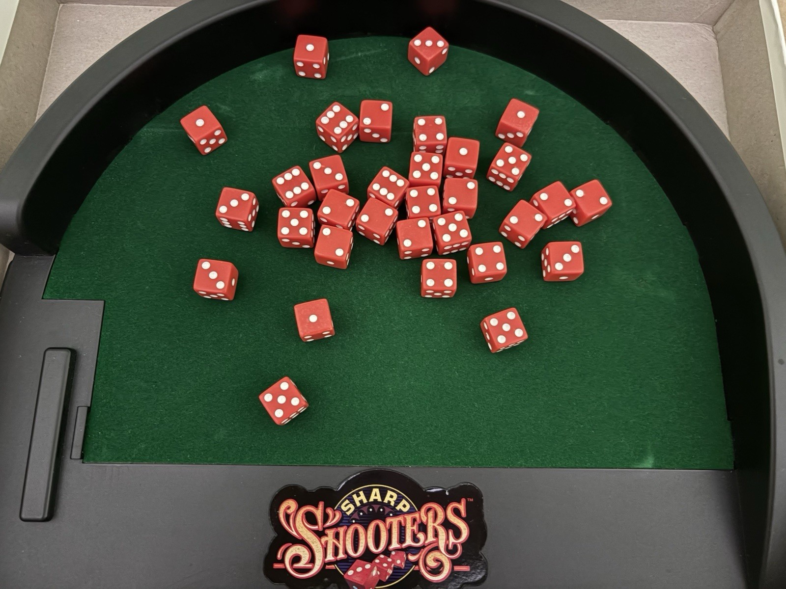 Sharp Shooters Dice & Chip Board Game 1994 Milton Bradley MB Complete Vintage