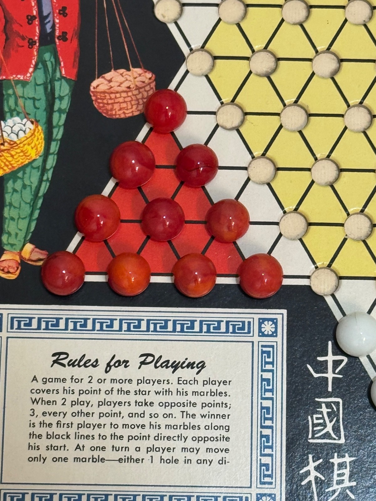 Whitman Chinese Checkers Board Game Vintage 1959