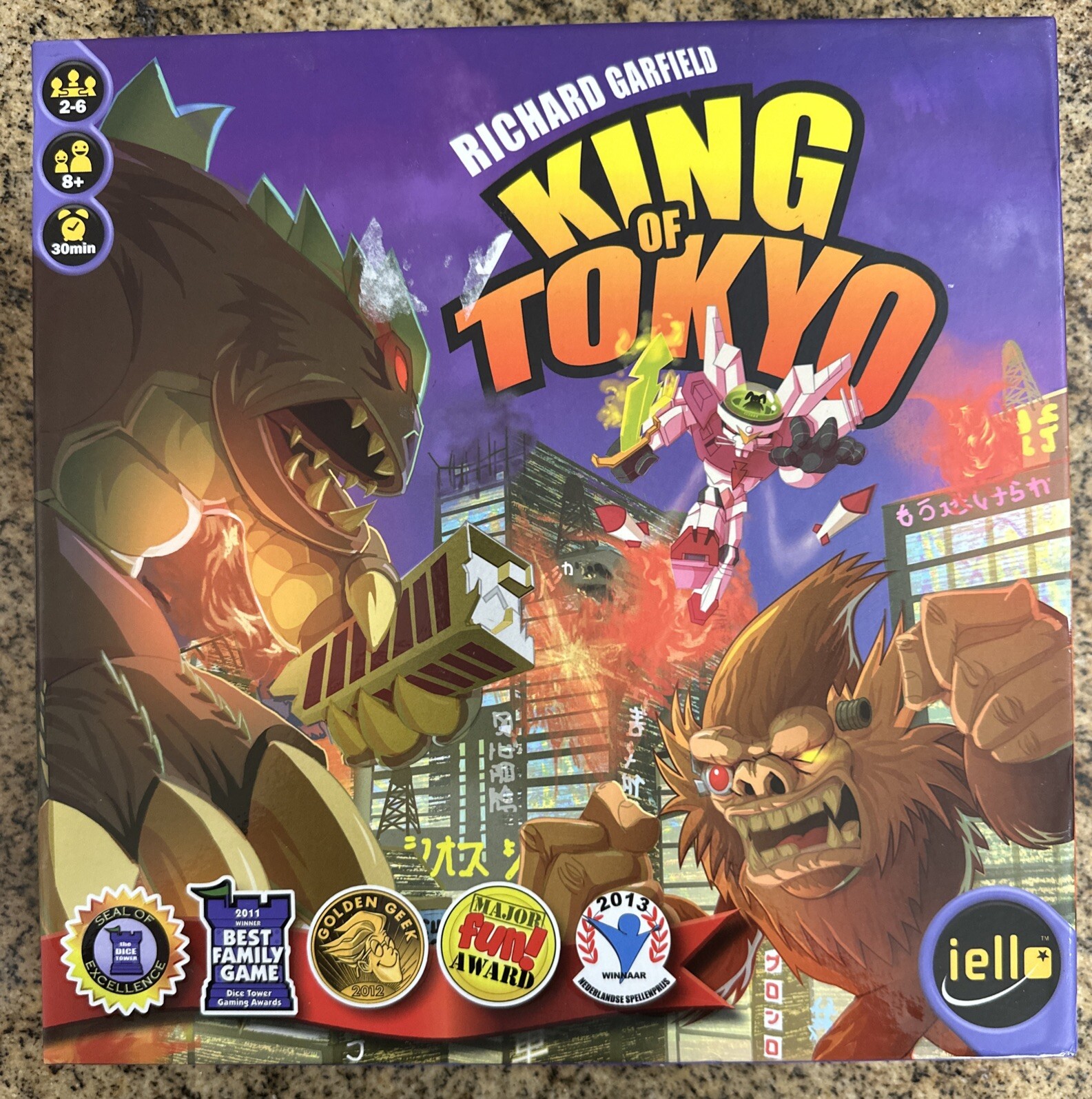 King of Tokyo Board Game COMPLETE Iello 2015 GigaMonster Richard Garfield