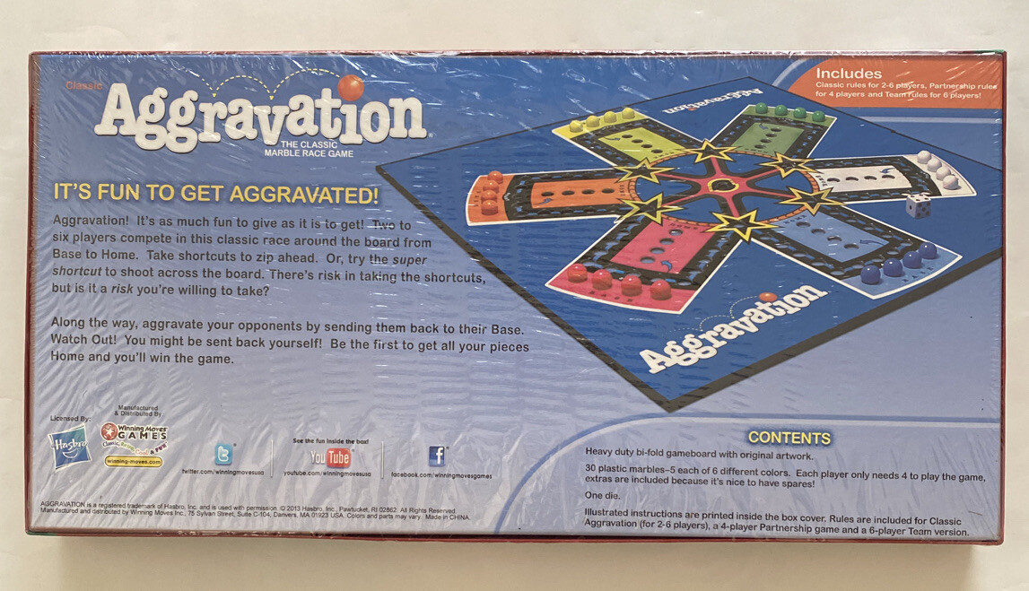 Aggravation The Classic Marble Race Game